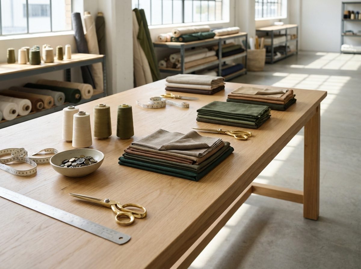 Muestras textiles y materiales para confección